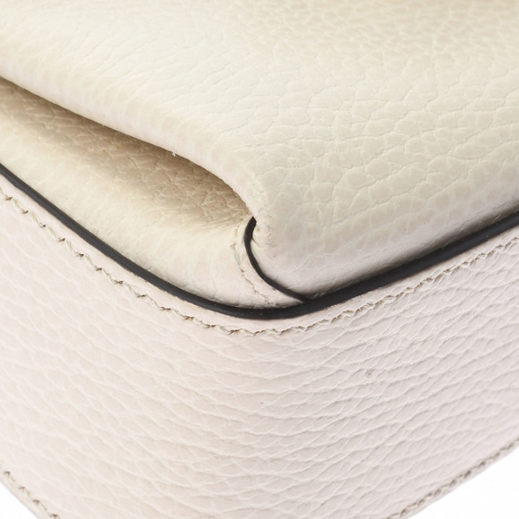 Gucci Interlocking Chain Ivory Gold Hardware Leather Shoulder Bag - Picture 6 of 16